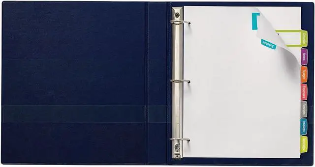 Alt view image 14 of 14 - Avery AVE14439 Easy Peel Label Tab Divider, 8 Tab White - Pack of 6