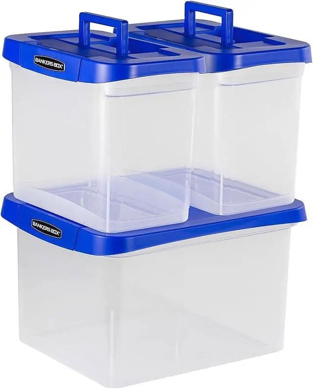 Alt view image 17 of 18 - Bankers Box Heavy Duty Plastic File Storage 14 1/4 x 8 3/5x 11 Clear 0086301
