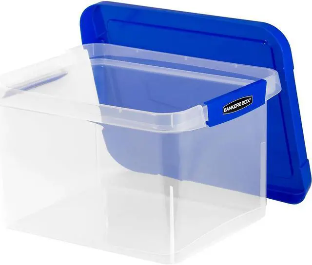 Alt view image 14 of 18 - Bankers Box Heavy Duty Plastic File Storage 14 1/8 x 17 2/5 x 10 3/5 Clear 0086201