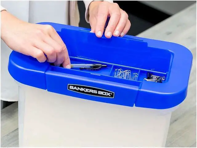 Alt view image 15 of 18 - Bankers Box Heavy Duty Plastic File Storage 14 1/4 x 8 3/5x 11 Clear 0086301