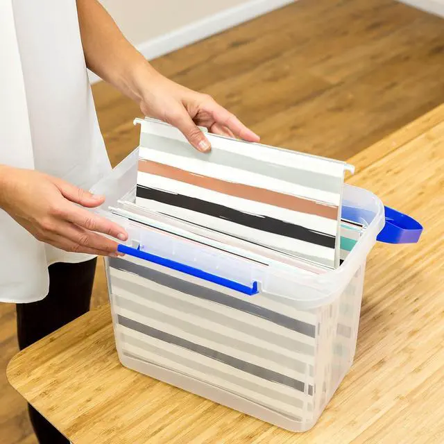 Alt view image 18 of 18 - Bankers Box Heavy Duty Plastic File Storage 14 1/4 x 8 3/5x 11 Clear 0086301