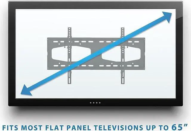 Alt view image 10 of 13 - Mount-It! TV Wall Mount with Tilt for 32" to 55" Flat Screen Displays (MI-1131L)