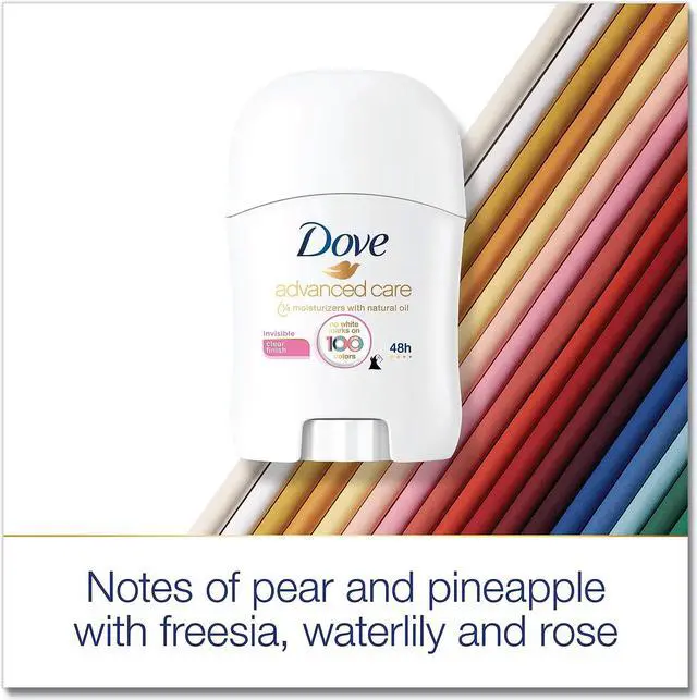 Alt view image 11 of 12 - Dove Invisible Solid Antiperspirant Deodorant, Floral Scent, 0.5 Oz 66801EA