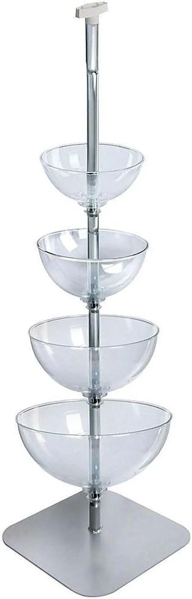 Alt view image 4 of 4 - AZAR DISPLAYS 750040 Four-Tier Cascading Bowl Floor Display