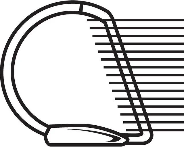 Alt view image 5 of 8 - Business Source View Binder D-Ring 1" Navy 28452