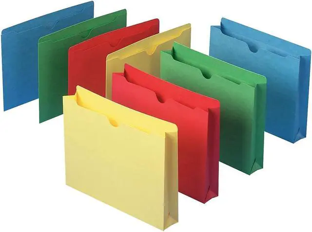 Alt view image 3 of 9 - Smead Colored File Jackets w/Reinforced 2-Ply Tab Letter Assorted 100/Box 75613