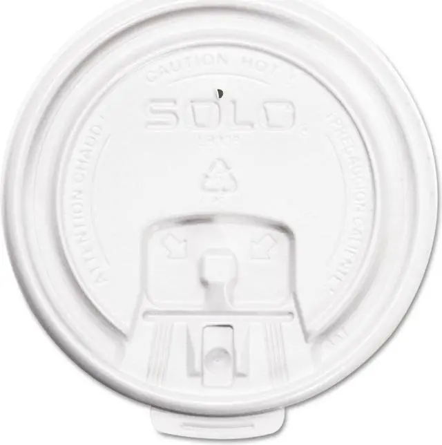 Alt view image 4 of 5 - Hot Cup Lids, White, 1000/Carton