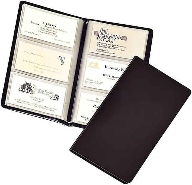 Alt view image 9 of 9 - Cardinal Business Basics Sealed Vinyl 72 Card File