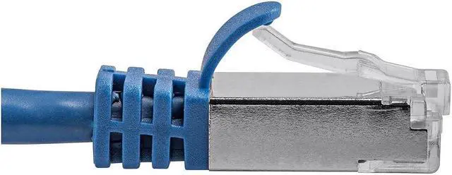 Alt view image 19 of 20 - Monoprice Cat7 Ethernet Patch Cable - 10 Feet - Blue | Network Internet Cord - Flexboot RJ45 Stranded 600Mhz S/FTP CMX Pure Bare Copper Wire 26AWG - Entegrade Series