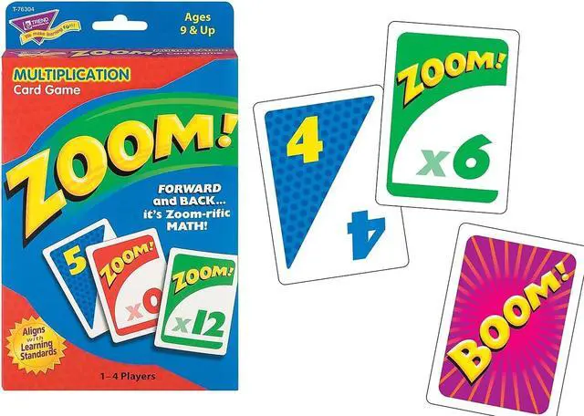 Alt view image 18 of 20 - Trend Zoom Math Card Game Ages 9 and Up T76304