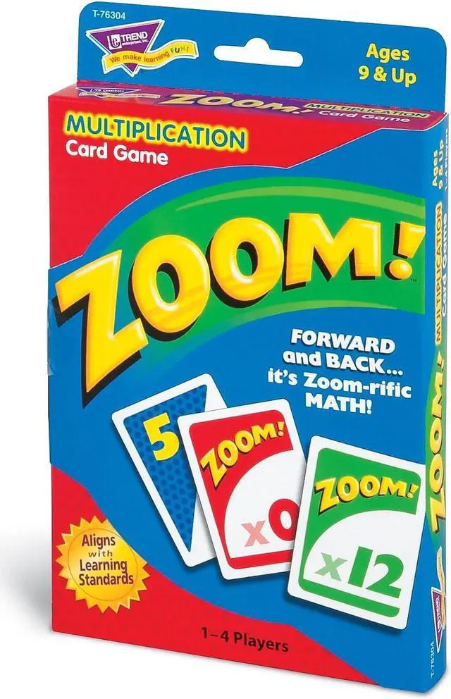 Alt view image 19 of 20 - Trend Zoom Math Card Game Ages 9 and Up T76304