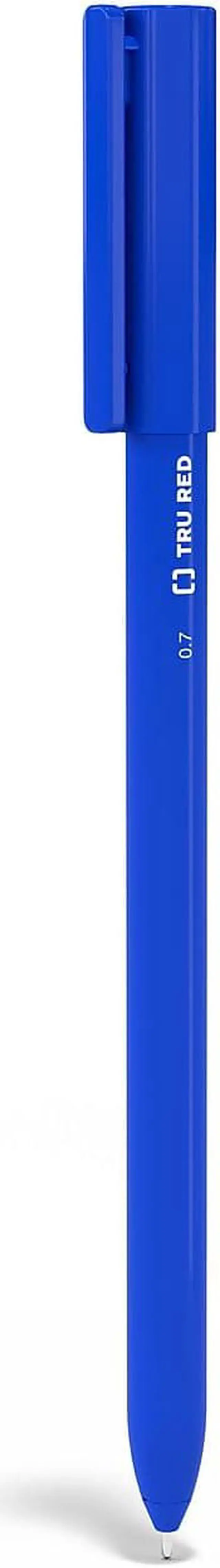 Alt view image 2 of 8 - TRU RED Quick Dry Gel Pens Med Point 0.7mm Blue 24/Pack TR54485