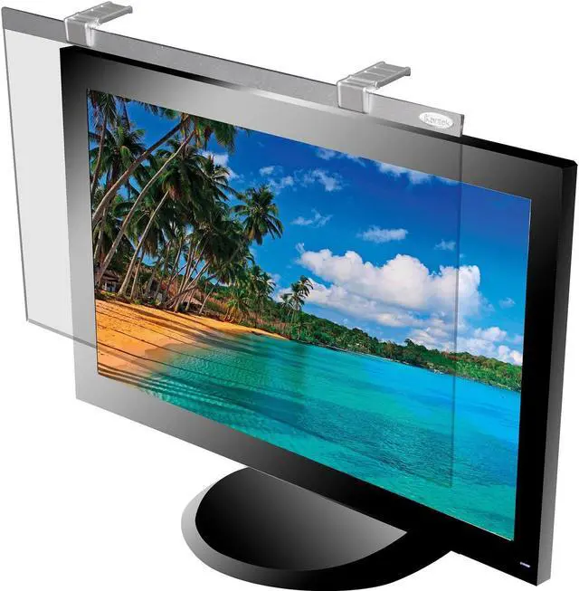 Alt view image 10 of 11 - Kantek LCD Protective Filter 24" Monitor Anitglare Silver LCD24W
