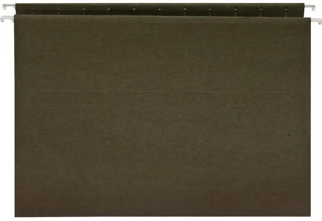 Main image of Business Source Hanging Folders w/o Tabs Letter 25/BX Green 26528