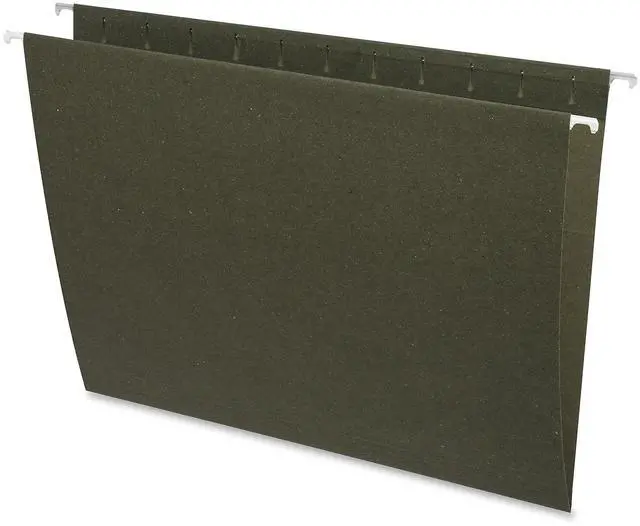 Alt view image 2 of 11 - Business Source Hanging Folders w/o Tabs Letter 25/BX Green 26528