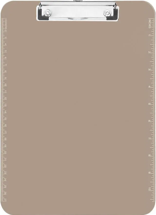 Alt view image 2 of 14 - Business Source Clipboard Plastic w/Flat Clip 9"x12" Smoke 01870