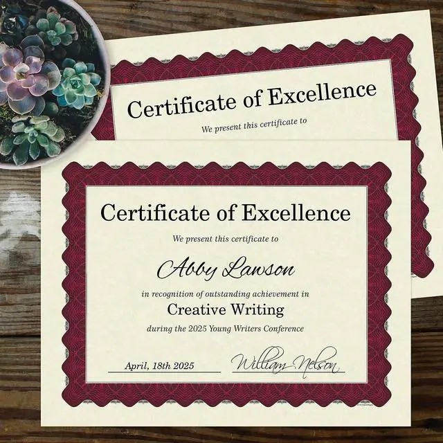 Alt view image 10 of 10 - Great Papers Metallic 8.5 x 11 Certificates 460166