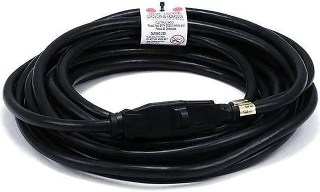Alt view image 9 of 14 - Monoprice 25ft 14AWG Power Extension Cord Cable, 15A (NEMA 5-15P to NEMA 5-15R)