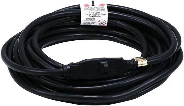 Alt view image 11 of 14 - Monoprice 25ft 14AWG Power Extension Cord Cable, 15A (NEMA 5-15P to NEMA 5-15R)