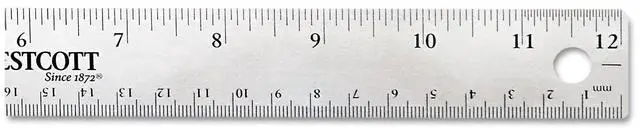 Alt view image 4 of 6 - Acme United Corporation ACM10415 Ruler- 12in. Long- Stainless Steel