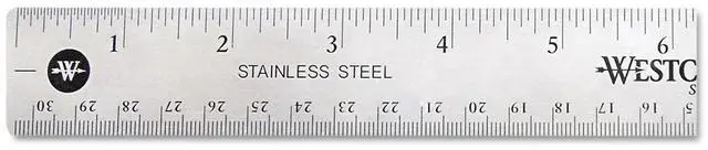 Alt view image 3 of 6 - Acme United Corporation ACM10415 Ruler- 12in. Long- Stainless Steel