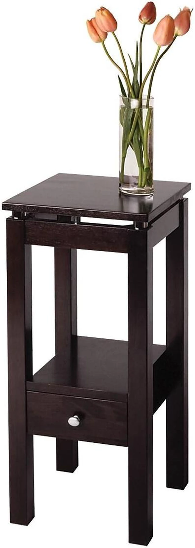 Alt view image 15 of 16 - Espresso Linea Phone Stand with Chrome Accent