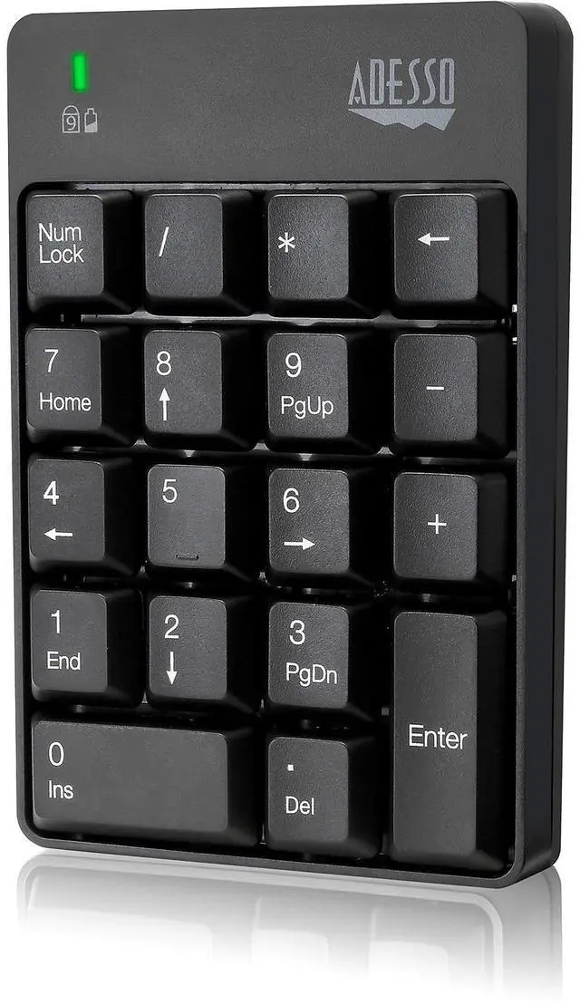 Alt view image 2 of 20 - Adesso WKB-6010UB - Wireless Spill Resistant 18-Key Numeric Keypad