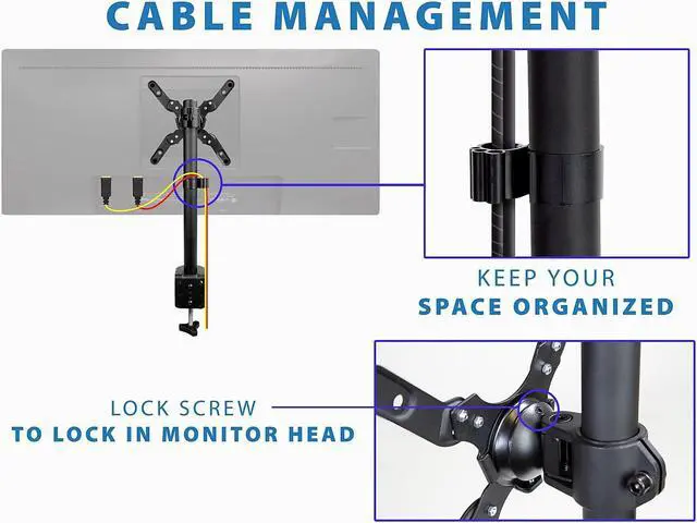 Alt view image 10 of 14 - Mount-It! Ultra-Wide Gaming Monitor Mount | Fits Up to 42" Screens
