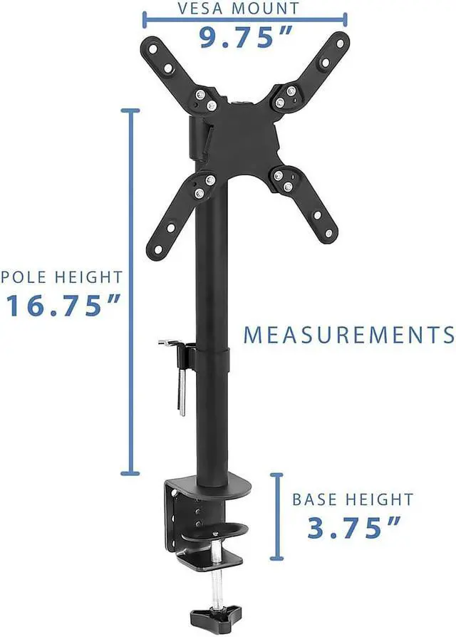 Alt view image 9 of 14 - Mount-It! Ultra-Wide Gaming Monitor Mount | Fits Up to 42" Screens