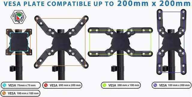 Alt view image 13 of 14 - Mount-It! Ultra-Wide Gaming Monitor Mount | Fits Up to 42" Screens