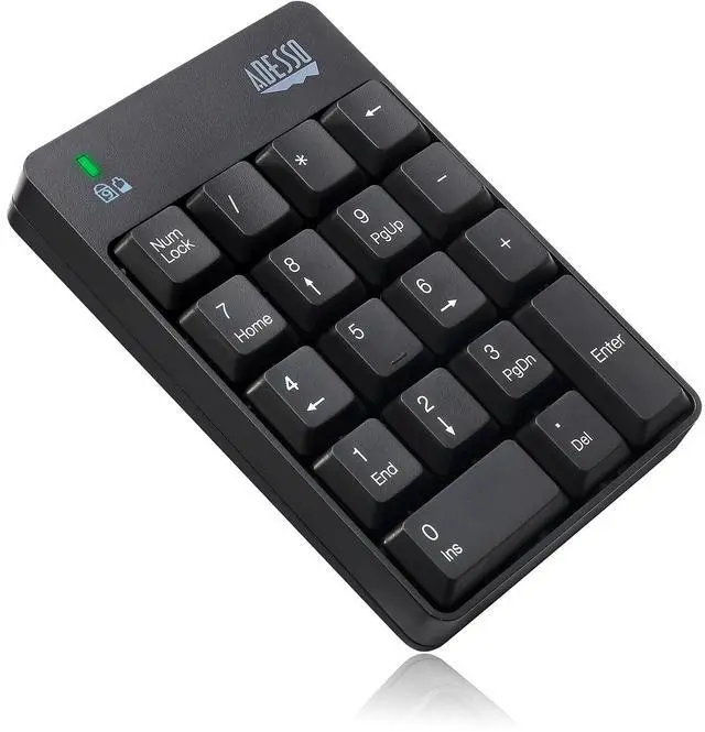 Alt view image 12 of 20 - Adesso WKB-6010UB - Wireless Spill Resistant 18-Key Numeric Keypad