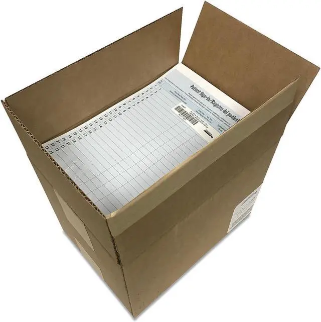 Alt view image 18 of 20 - Tabbies Patient Sign-in Label Forms - Letter - 8 1/2" x 11" Sheet Size - Blue Sheet(s) - 125 / Pack