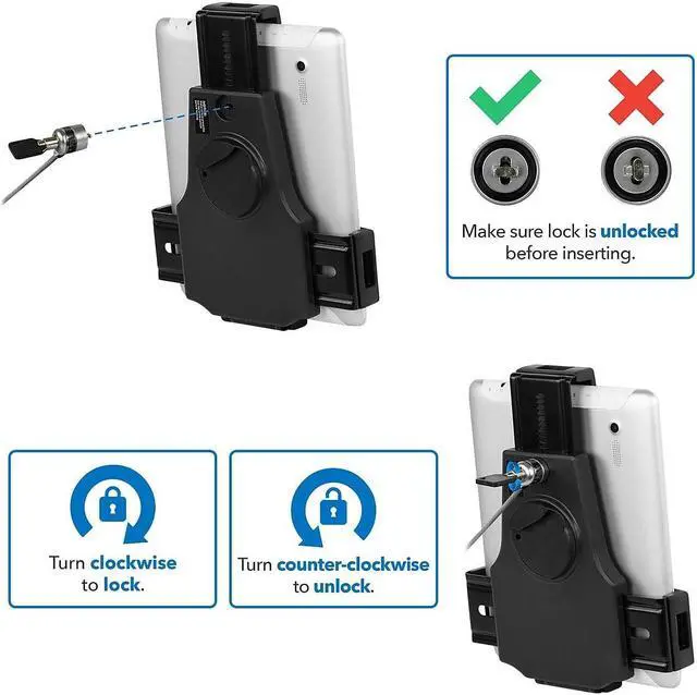 Alt view image 11 of 14 - Mount-It! Secure Universal Tablet POS Kiosk with Wall Bracket Add-on | Fits iPad 7.9"- 10.5" Tablets