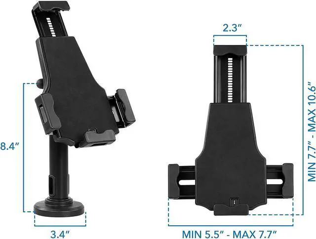 Alt view image 9 of 14 - Mount-It! Secure Universal Tablet POS Kiosk with Wall Bracket Add-on | Fits iPad 7.9"- 10.5" Tablets