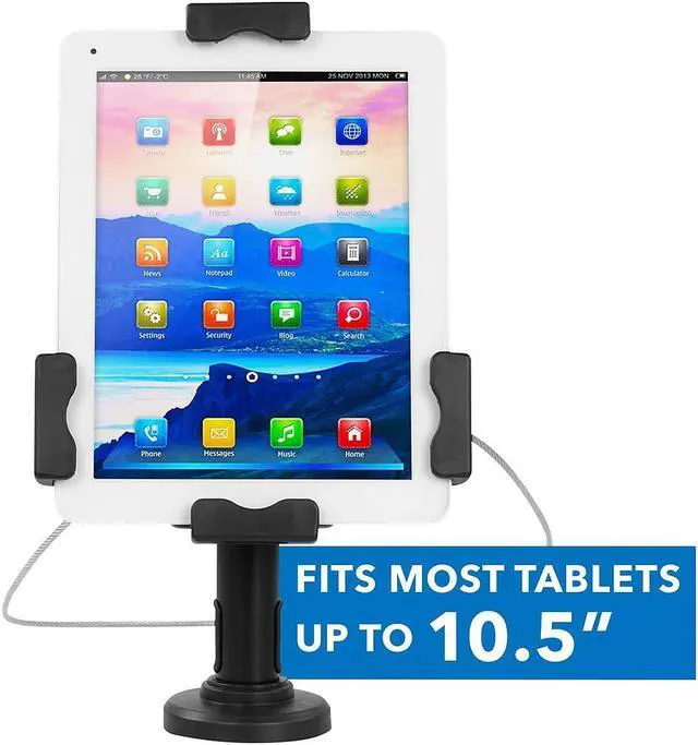 Alt view image 14 of 14 - Mount-It! Secure Universal Tablet POS Kiosk with Wall Bracket Add-on | Fits iPad 7.9"- 10.5" Tablets