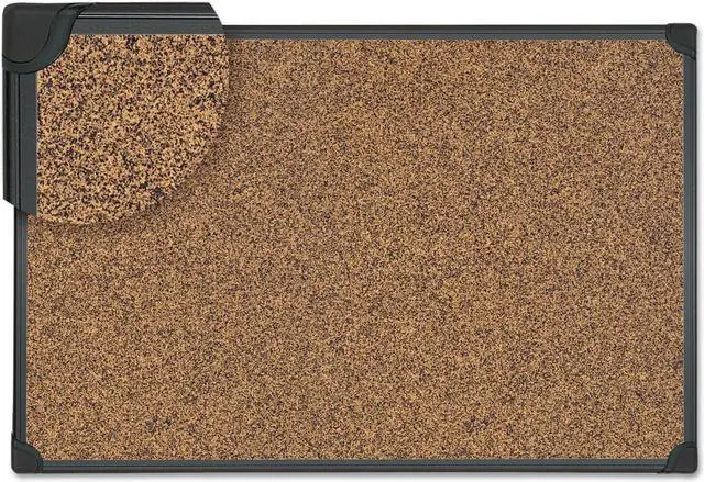 Alt view image 12 of 18 - Tech Cork Board, 48 x 36, Cork, Black Frame 43023