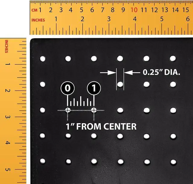 Alt view image 8 of 10 - AZAR DISPLAYS 900988-BLK 125-Piece Pegboard Organizer Kit (2 - 24"x24")