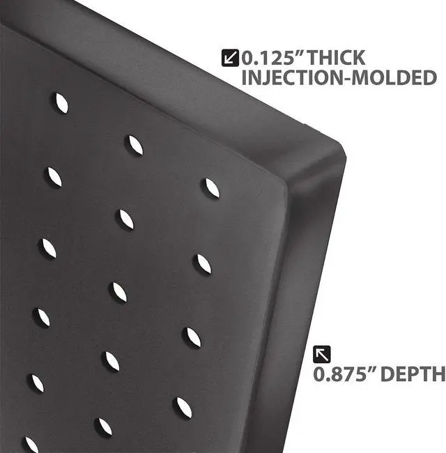 Alt view image 9 of 10 - AZAR DISPLAYS 900988-BLK 125-Piece Pegboard Organizer Kit (2 - 24"x24")