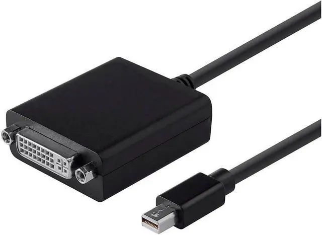 Alt view image 6 of 11 - Monoprice Mini DisplayPort 1.1 to DVI Adapter, Black