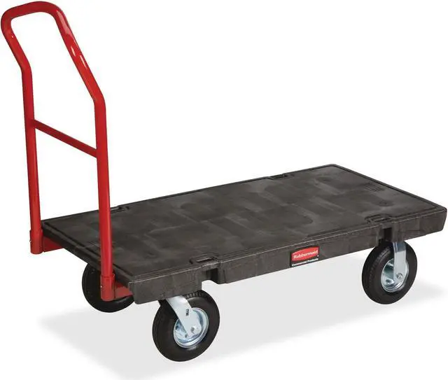 Alt view image 2 of 10 - C-24"X48" Platform Trucreg Black 1000Lb Capacit