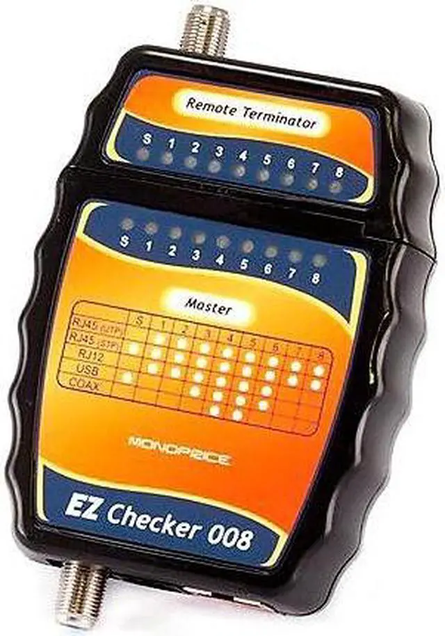 Alt view image 11 of 11 - Monoprice RJ11 and RJ45 Modular Plug Tester