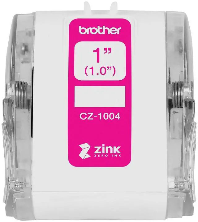 Alt view image 18 of 20 - Brother Genuine CZ-1004 continuous length 1" (1.0") 25 mm wide x 16.4 ft. (5 m) long label roll featuring ZINK® Zero Ink technology - 1" Width x 16 13/32 ft Length - Zero Ink (Z