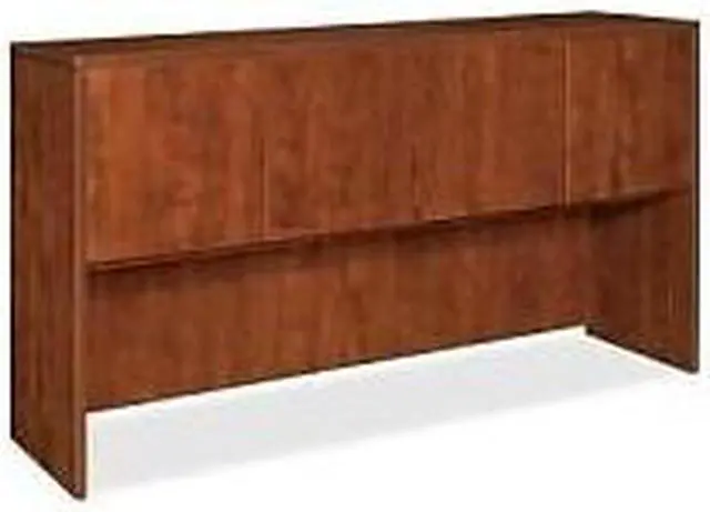 Alt view image 2 of 16 - Lorell Hutch w/Doors 72"x15"x36" Cherry 69416