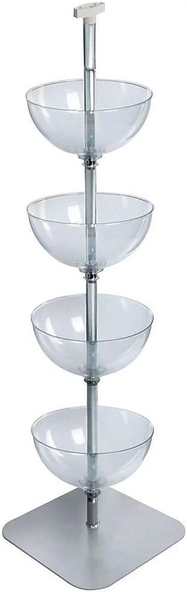 Alt view image 4 of 4 - AZAR DISPLAYS 751404 Four-Tiered 14" Bowl Floor Display