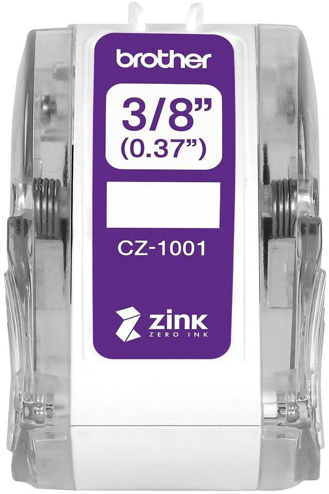Alt view image 15 of 19 - Brother Genuine CZ-1001 3/8" (0.37") 9mm wide x 16.4 ft. (5 m) long label roll featuring ZINK® Zero Ink technology - 3/8" Width x 16 13/32 ft Length - Zero Ink (ZINK)