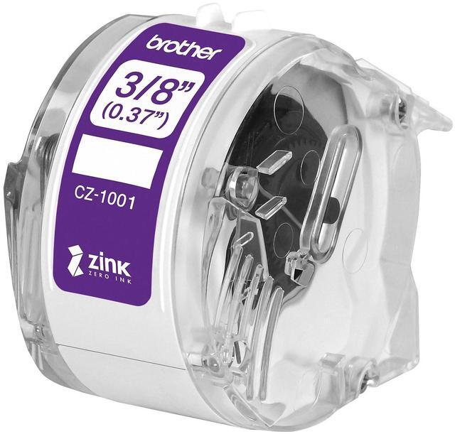 Alt view image 16 of 19 - Brother Genuine CZ-1001 3/8" (0.37") 9mm wide x 16.4 ft. (5 m) long label roll featuring ZINK® Zero Ink technology - 3/8" Width x 16 13/32 ft Length - Zero Ink (ZINK)