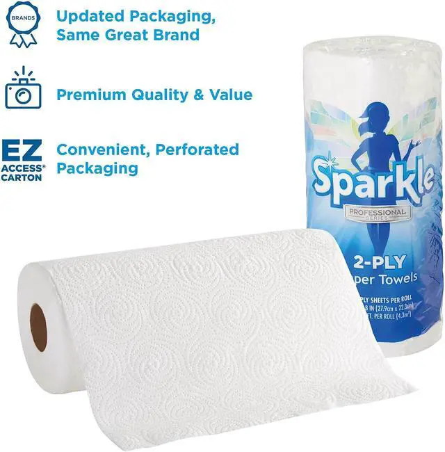 Alt view image 7 of 10 - Sparkle ps Perforated Paper Towel White 8 4/5 x 11 85/Roll 15 Roll/Carton 2717714