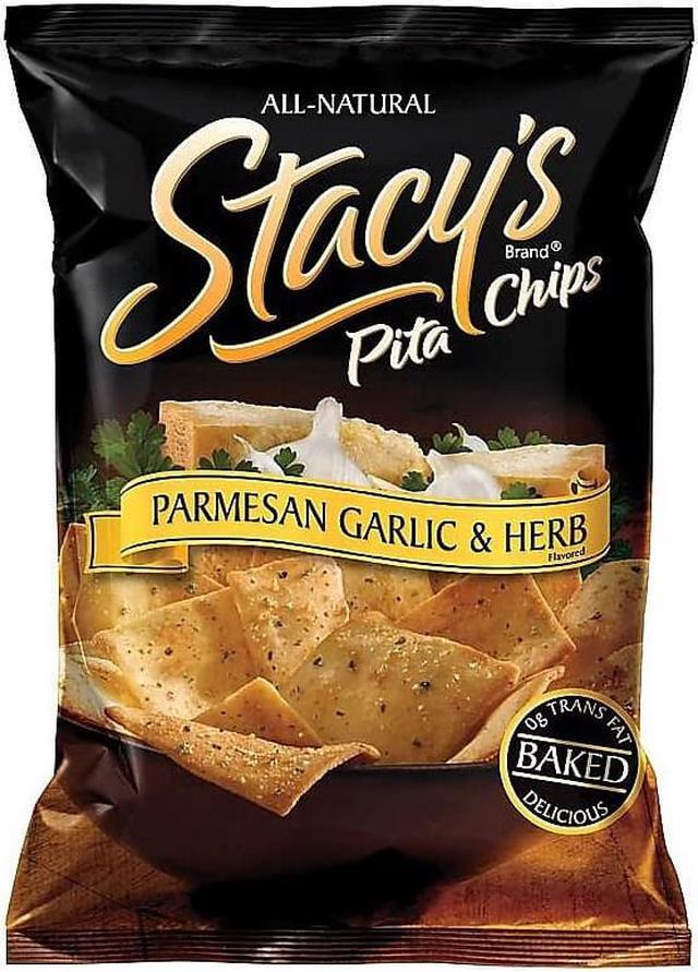 Alt view image 5 of 7 - Stacy's Pita Chips, 1.5 oz Bag, Parmesan Garlic & Herb, 24/Carton