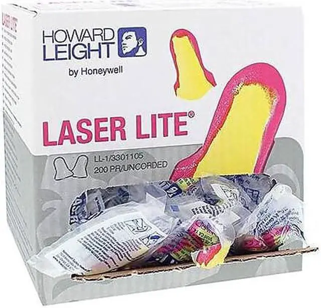 Alt view image 4 of 5 - Howard Leight By Honeywell LL-1 Laser Lite Single-Use Earplugs Cordless 32NRR