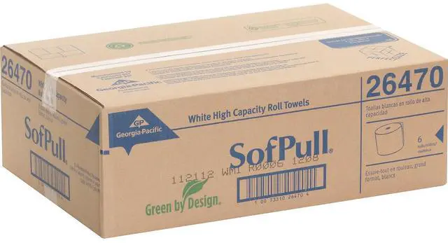 Alt view image 10 of 13 - Georgia Pacific Professional Hardwound Roll Paper Towel Nonperforated 7.87 x 1000ft White 6 Rolls/Carton 26470